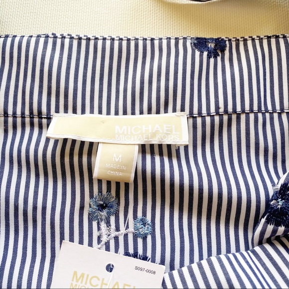 Michael Kors Off the Shoulder Poplin Cotton Top - Picture 6 of 10